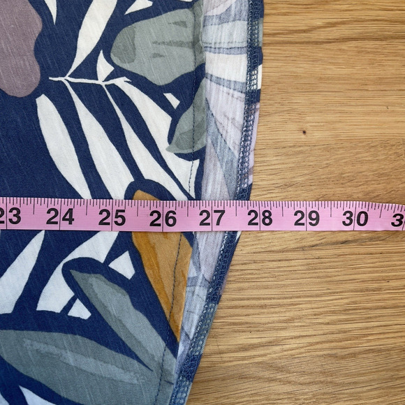 Nicole Miller Shirt Top Womens Plus Size 2X FloraL Print Beachy Resort Vacation - Picture 6 of 7